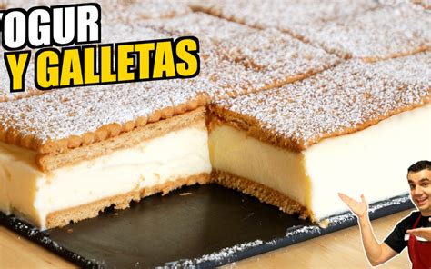 Postre con yogur y galletas Golosolandia Recetas y vídeos de postres