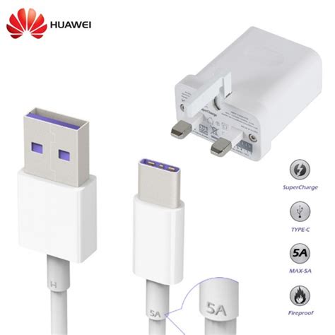 Huawei Super Charge SuperCharge Power Adapter Charger With USB TYPE C