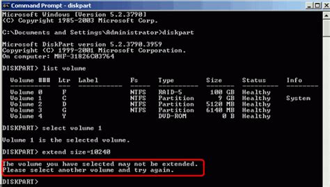 So Beheben Sie Den Fehler Diskpart Konnte Das Volume Nicht Erweitern