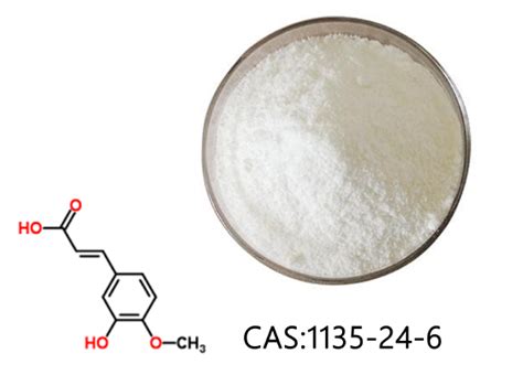 Trans Ferulic Acid Cosmetics Grade White Powder Rice Bran Extract HPLC