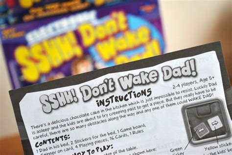 Sssh Dont Wake Dad Game Review And Giveaway Super Busy Mum