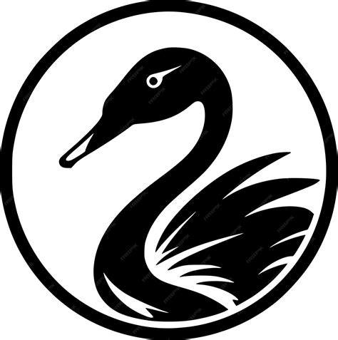 Premium Vector Swan Minimalist And Simple Silhouette Vector Illustration