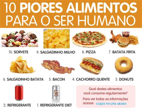 10 piores alimentos Saúde Forever Living