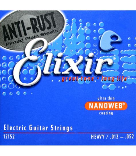 Elixir Nanoweb Electric Strings 12 52