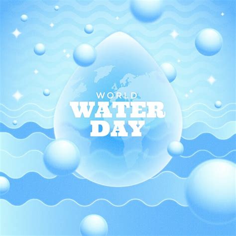 Free Vector Gradient Illustration For World Water Day Awareness