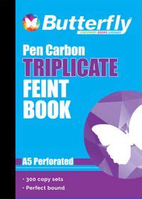 Butterfly A Triplicate Book Feint Sheets Shop Today Get It