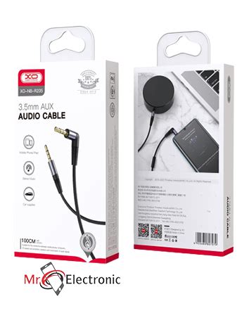 Xo Cable Audio Nb R Jack Mm Jack Mm Aux Cm Black Mr