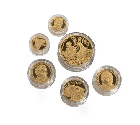 Lot - Six South African gold coins