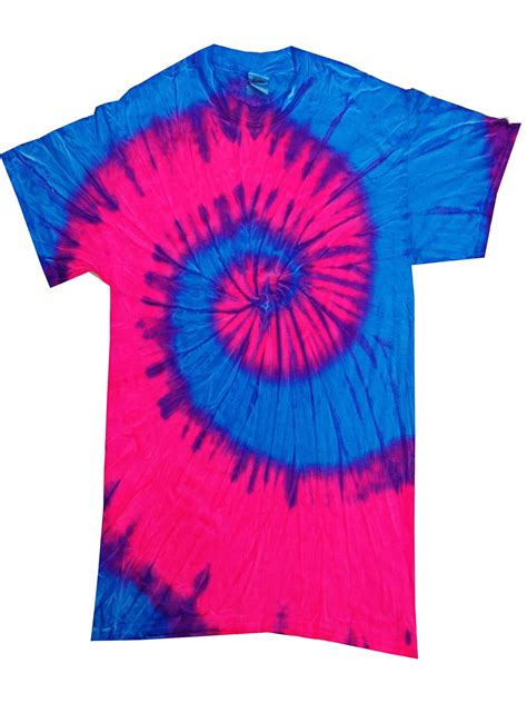 Colortone Tie Dye T Shirts Multicolor Spiral Adult Sizes 100