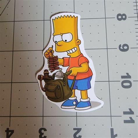 Bart Simpson Vinyl Sticker | Vinyl sticker, Vinyl, Bart simpson