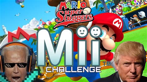 The Presidents Play Mario Super Sluggers Mii Challenge YouTube