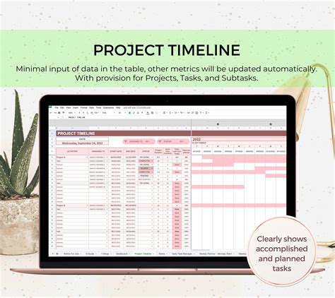 Gantt Chart Google Sheet, Gantt Chart Template, Project Management ...