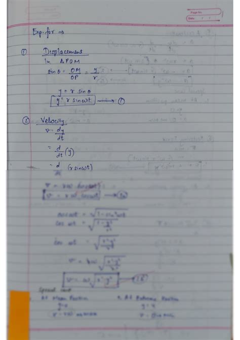 Solution Oscillations Class Notes And Solved Numericals Studypool