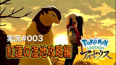 【pokémon Legends アルセウス】実況003 紅蓮の湿地攻略編 Youtube