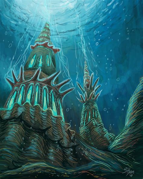 Mermaid House By Nicefear On Deviantart Underwater Art Underwater House Underwater City