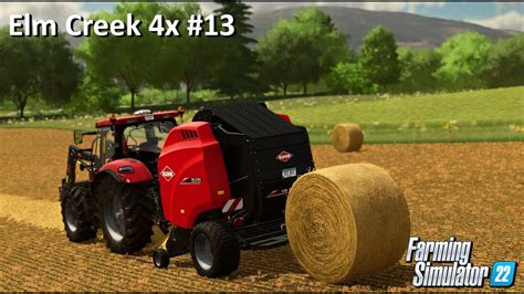 Baling Straw Elm Creek 4x Farming Simulator 22 Timelapse Ep 13