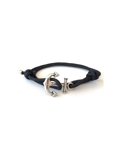 Pulsera náutica con ancla