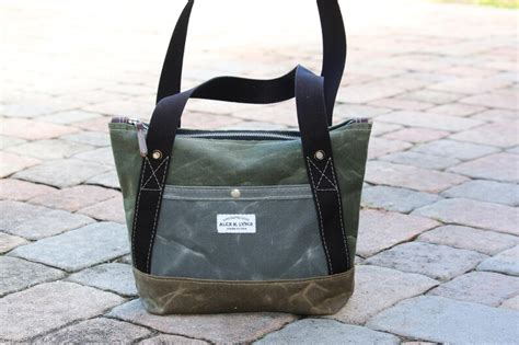 Waxed Canvas Tote Bag Made In Usa Iucn Water