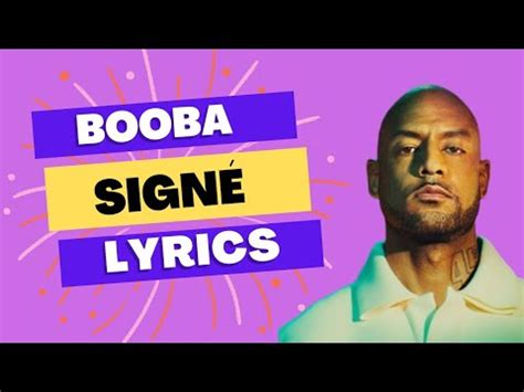 Booba Signé Lyrics officiel YouTube