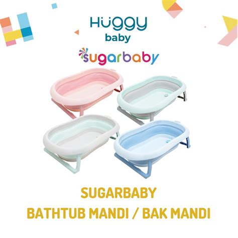 Jual Sugarbaby Foldable Baby Bathtub Dengan Sensor Panas Bak Mandi