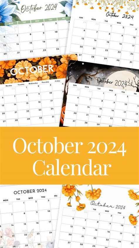 October Calendar Free Printable Makenstitch