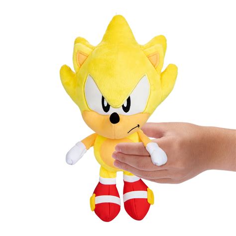 Sonic The Hedgehog-Plush 9-Inch Super Sonic Collectible Toy: Buy Online ...