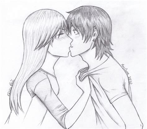 Anime Kissing Drawing At Getdrawings Free Download