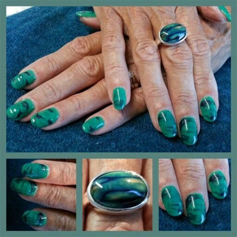 Gel Polish Marblinggreenjadenail Art Jade Nails Nail Art Nails