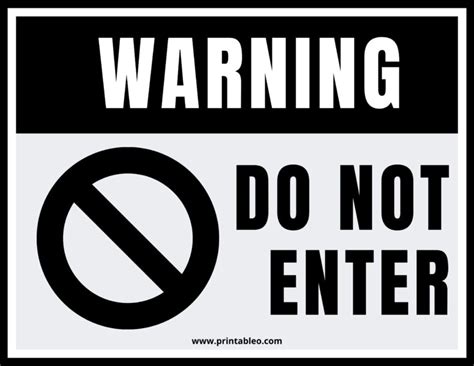 78 Printable Do Not Enter Sign Printableocom