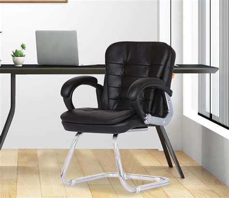 Buy Milford Leatherette Heavy Duty Metal Frame Visitor Office Chair