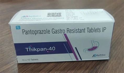 Thikpan Pantoprazole Gastro Resistant Tablets Ip 40 Mg At Rs 350 Box