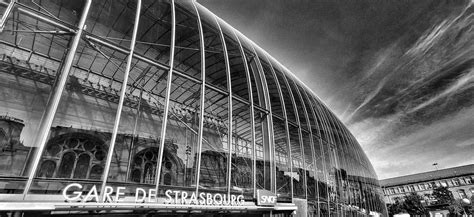 Strasbourg train station monochrome I by MichaelBilyk on DeviantArt