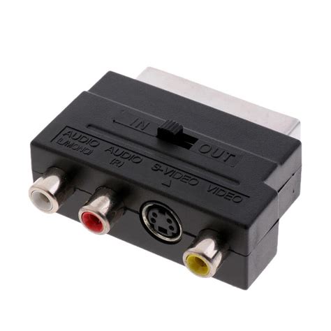 Pin Scart Adapter Av Blok Naar Rca Phono Compo Grandado