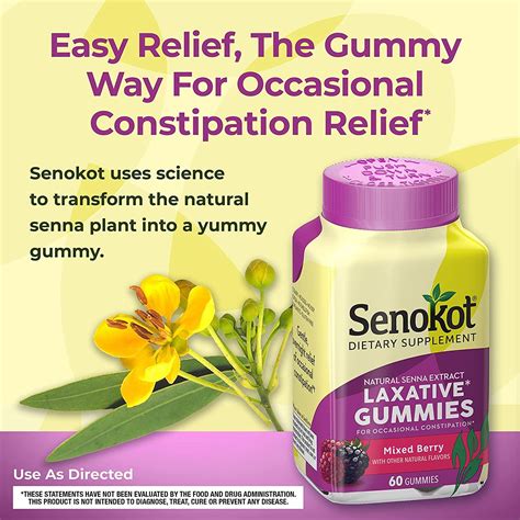 Supplement Laxative Gummies For Occasional Constipation Relief Mixed