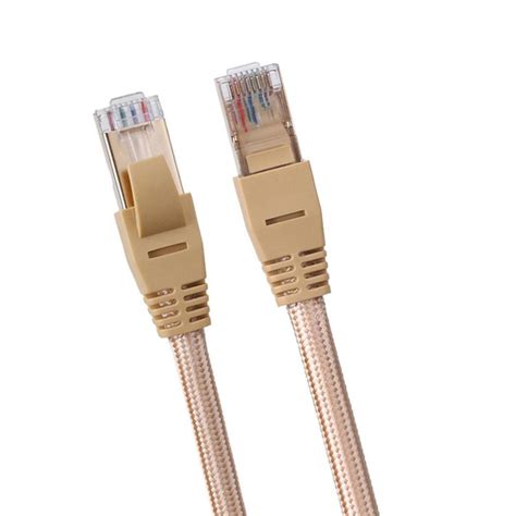 Cat7 Ethernet Network Cable Gold Plated Shielded Rj45 Patch Wire Cord