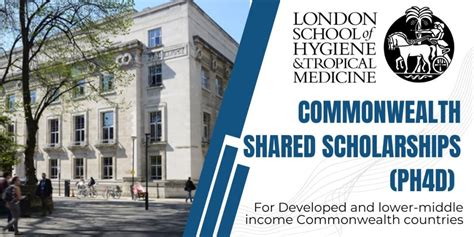 Commonwealth Shared Scholarships PH4D At London School Of Hygiene