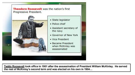 Progressive Era Presidents: Roosevelt, Taft and Wilson questions ...