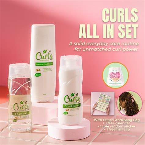 Curls All In Set 150ml Curls Shampoo 150ml Curls Conditioner 200m Zenutrients