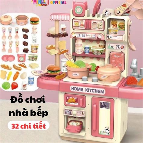 Bộ nấu ăn 2 tầng có xịt voi nước kèm nhiều phụ kiện dễ thương - Đồ chơi ...