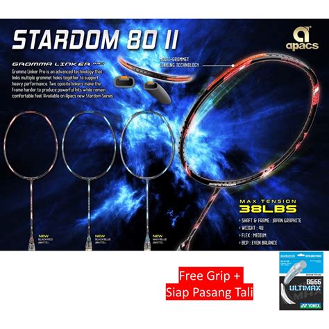 Siap Pasang Tali Knot Foc Grip Apacs Stardom Ii U Original