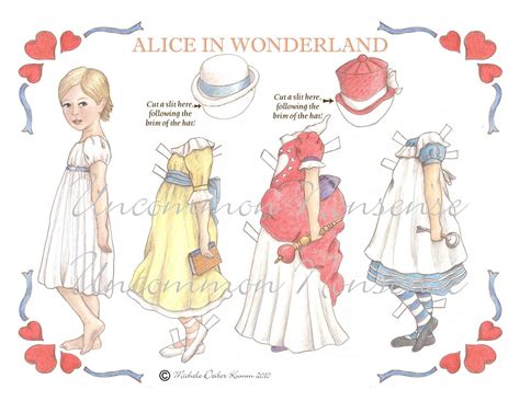 Alice In Wonderland Artist Paper Doll