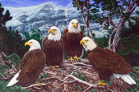 Eagles Painting by JQ Licensing - Fine Art America