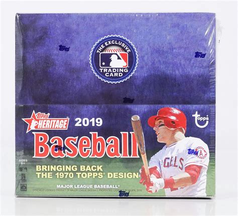 2019 Topps Heritage Baseball 24 Pack Box Da Card World