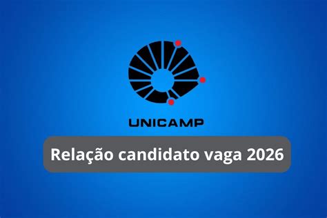 Relação Candidato Vaga Unicamp 2025 - Qual é a relação candidato-vaga na Unicamp 2026?