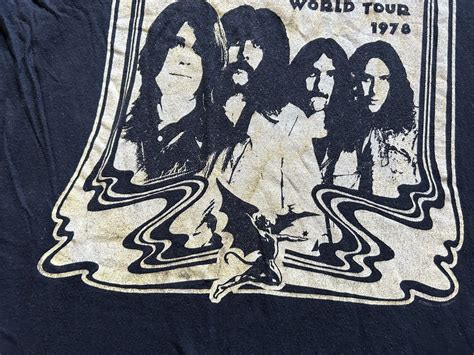 Black Sabbath World Tour 1978 Retro Black Tee T Shirt Gem