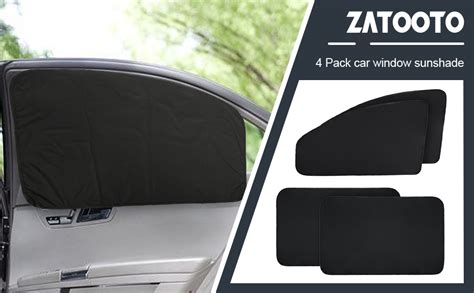 Amazon ZATOOTO Car Window Shades 4 Pack Car Window Covers 99 UV