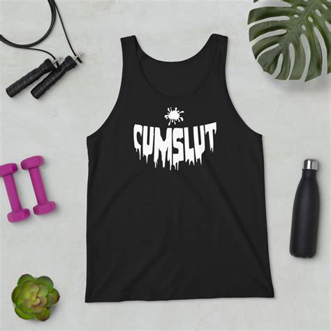 Cumslut Tank Top Cum Slut Tank I Love Cum Clothing Etsy