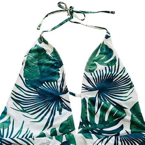 The Bikini Lab Palm Leaf One Piece Swimsuit Sz S M Gem