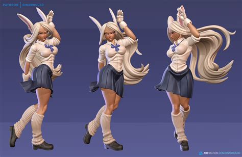 Rabbit Rumi Usagiyama School Girl Sfw Nsfw 3d Print Model Stl 3d Model