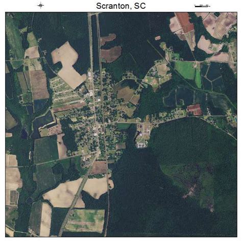 Aerial Photography Map of Scranton, SC South Carolina